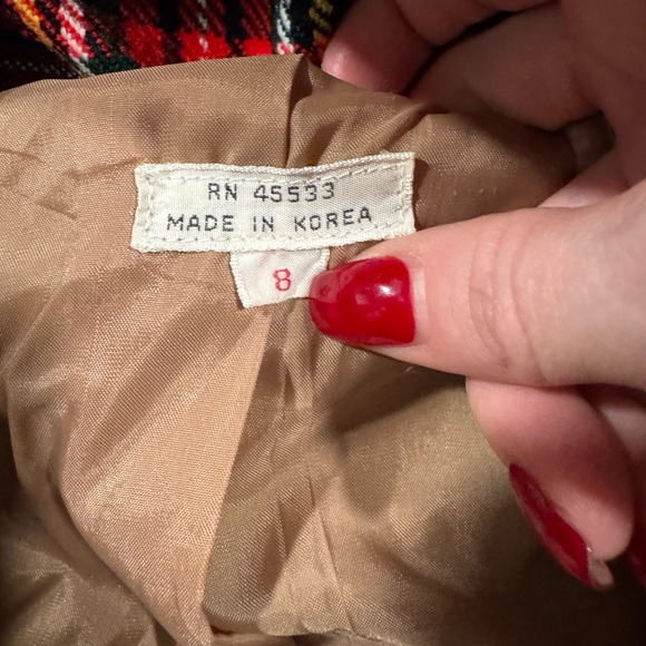 Vintage Khaki Trench Coat with Removable Plaid Liner Tan Belted Overcoat Size 8 - Picture 2 of 16